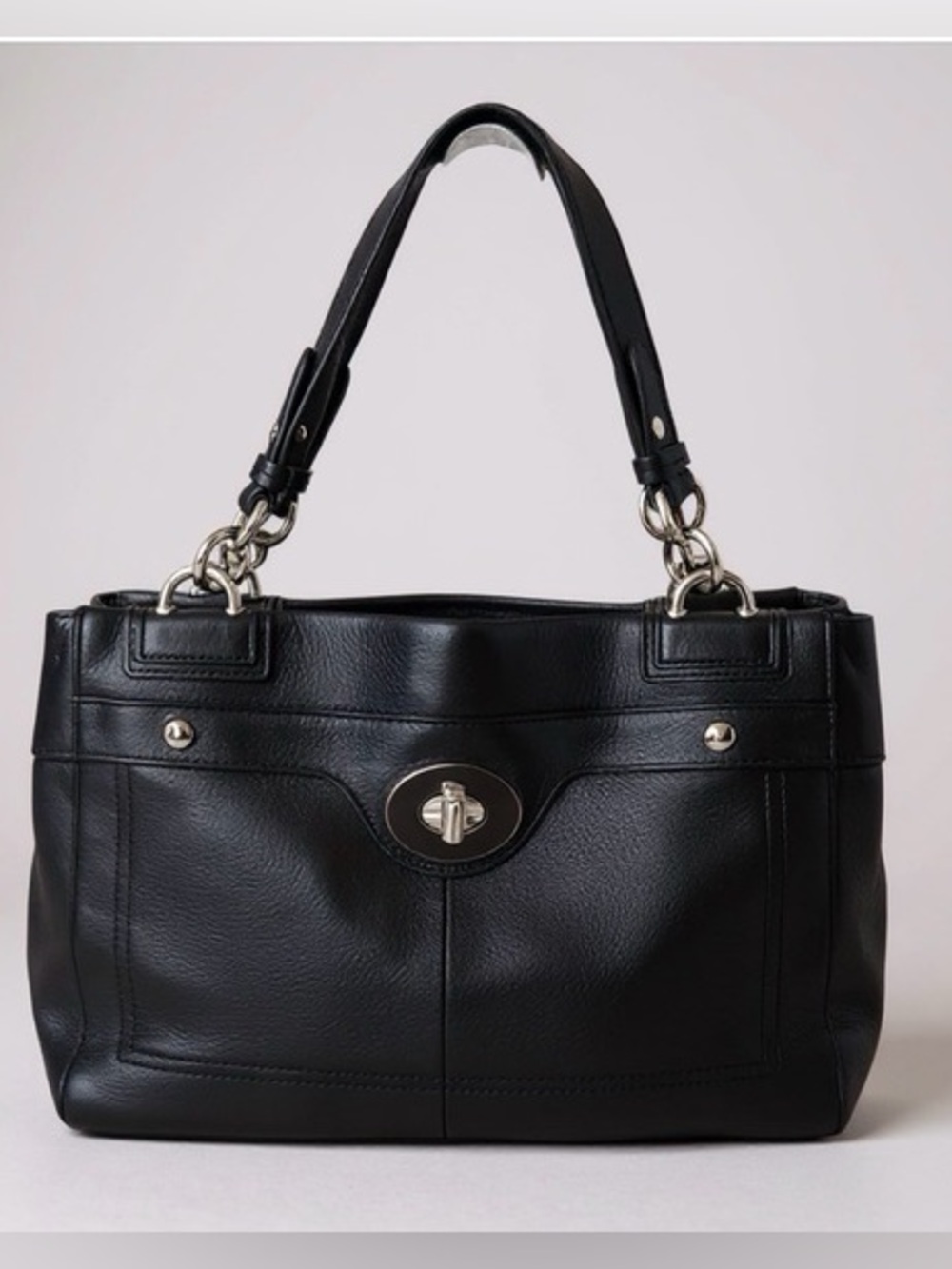 Coach Penelope Pebbled Leather Carryall Satchel F16531